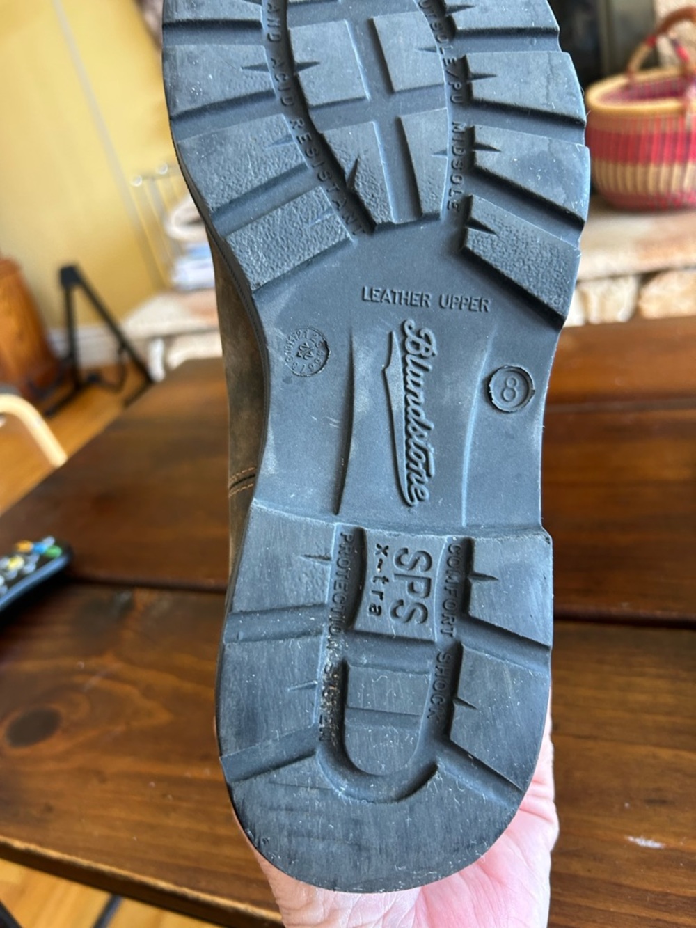 Men's Brown Chelsea distressed leather boots men’s size 9 US - Picture 6 of 16